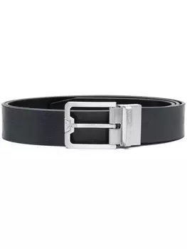 Emporio Armani ремень с пряжкой, черный