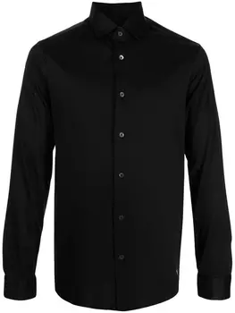 Emporio Armani рубашка на пуговицах, черный