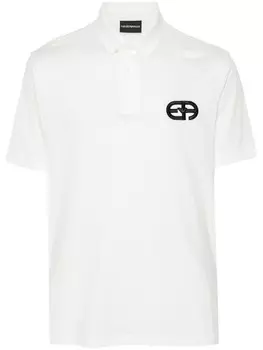Emporio Armani рубашка поло ASV из джерси, белый