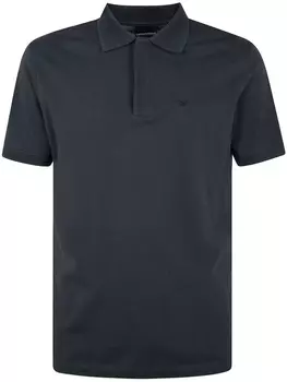 Emporio Armani рубашка поло с вышитым логотипом, зеленый