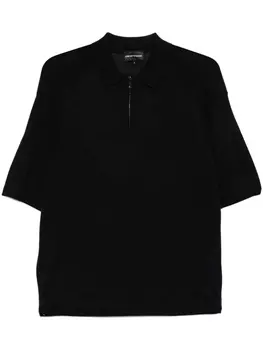 Emporio Armani рубашка поло тонкой вязки, синий