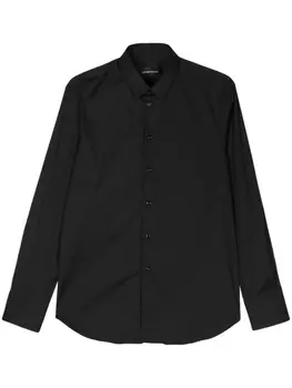 Emporio Armani рубашка с длинными рукавами, черный