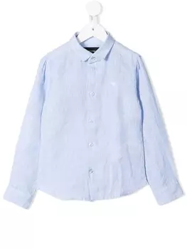 Emporio Armani рубашка с длинными рукавами, синий