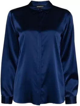 Emporio Armani рубашка с длинными рукавами, синий