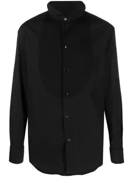 Emporio Armani рубашка с воротником, черный