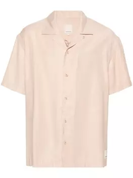 Emporio Armani рубашка с вышивкой, нейтральный цвет