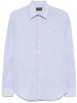 Emporio Armani рубашка в полоску, синий
