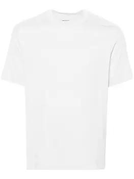Emporio Armani rubberised-logo cotton T-shirt, серый
