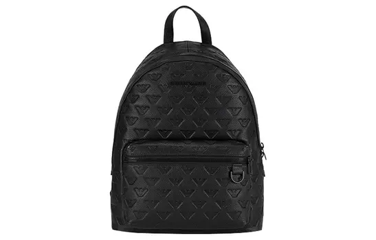 EMPORIO ARMANI Рюкзак из коровьей кожи, мужской, черный