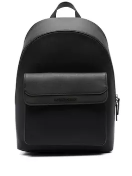 Emporio Armani рюкзак из переработанной кожи, черный