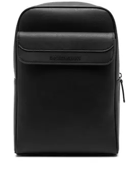 Emporio Armani рюкзак из сафьяновой кожи, черный