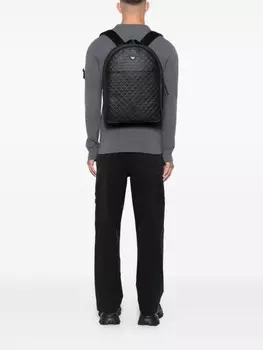 Emporio Armani рюкзак с логотипом, черный