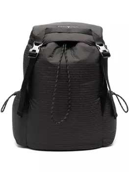 Emporio Armani рюкзак с логотипом, черный