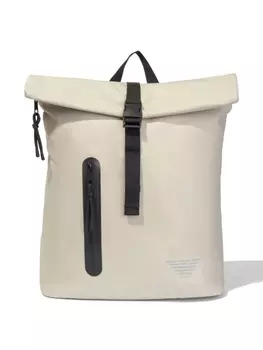 Emporio Armani рюкзак с вышитым логотипом, нейтральный цвет
