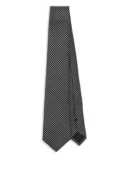 Emporio Armani шелковый галстук, черный