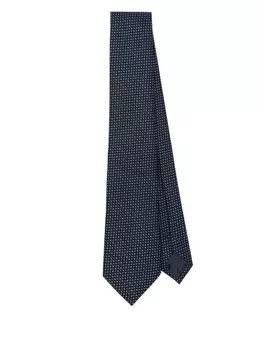 Emporio Armani шелковый галстук, синий