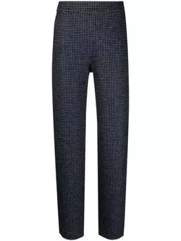 Emporio Armani широкие брюки в клетку, синий