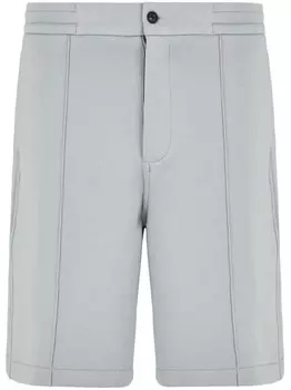 Emporio Armani шорты-бермуды прямого кроя, серый