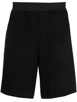 Emporio Armani шорты-бермуды с эластичным поясом, черный