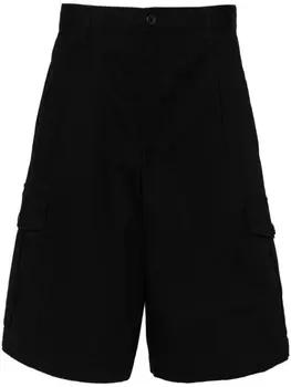 Emporio Armani шорты карго с нашивкой-логотипом, черный