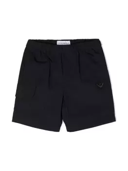 Emporio Armani шорты карго средней посадки, синий