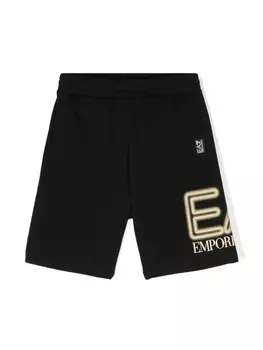 Emporio Armani шорты с логотипом, черный