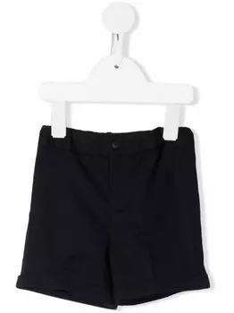 Emporio Armani шорты с завышенной талией, синий