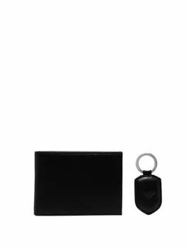 Emporio Armani складной кошелек и брелок, черный