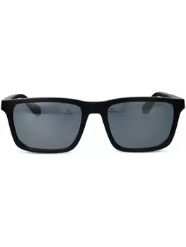 Emporio Armani солнцезащитные очки в квадратной оправе, черный