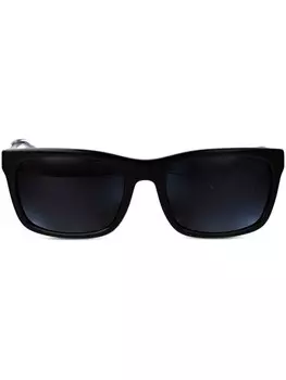 Emporio Armani солнцезащитные очки в квадратной оправе, черный