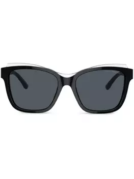 Emporio Armani солнцезащитные очки в оправе 'кошачий глаз', черный