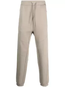 Emporio Armani спортивные брюки из смесового хлопка, серый