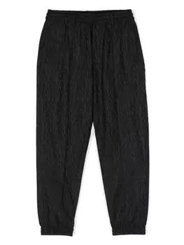 Emporio Armani спортивные брюки с эластичным поясом и логотипом, черный