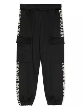 Emporio Armani спортивные брюки с эластичным поясом и логотипом, черный