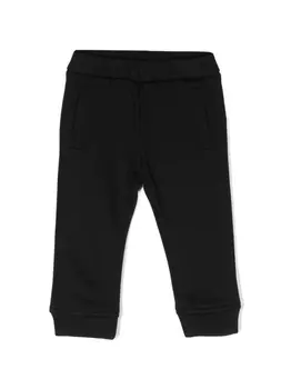Emporio Armani спортивные брюки с эластичным поясом и логотипом, черный