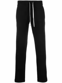 Emporio Armani спортивные брюки с кулиской и логотипом, черный