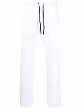 Emporio Armani спортивные брюки с кулиской и логотипом, белый