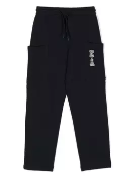 Emporio Armani спортивные брюки с логотипом, синий