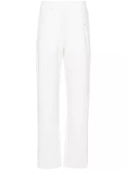 Emporio Armani спортивные брюки с нашивкой-логотипом, белый