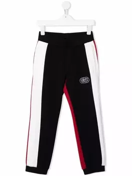 Emporio Armani спортивные брюки с нашивкой-логотипом, черный
