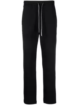 Emporio Armani спортивные брюки с нашивкой-логотипом, синий