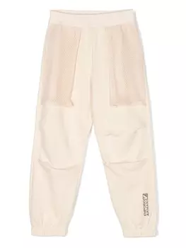 Emporio Armani спортивные брюки с сетчатыми вставками, нейтральный цвет