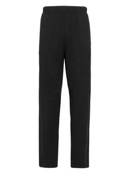 Emporio Armani спортивные брюки с вышитым логотипом, черный
