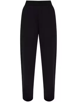 Emporio Armani спортивные брюки с вышитым логотипом, черный