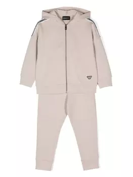 Emporio Armani спортивный костюм с логотипом Eagle, нейтральный цвет