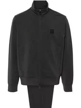 Emporio Armani спортивный костюм с логотипом, серый