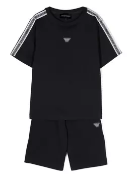 Emporio Armani спортивный костюм с логотипом, синий