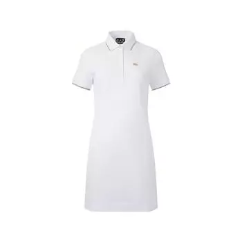 EMPORIO ARMANI SS24 Женское платье с короткими рукавами, белое