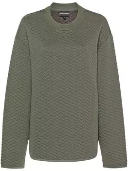 Emporio Armani стеганая толстовка, зеленый