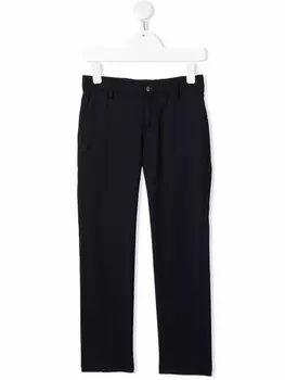 Emporio Armani строгие брюки кроя слим, синий